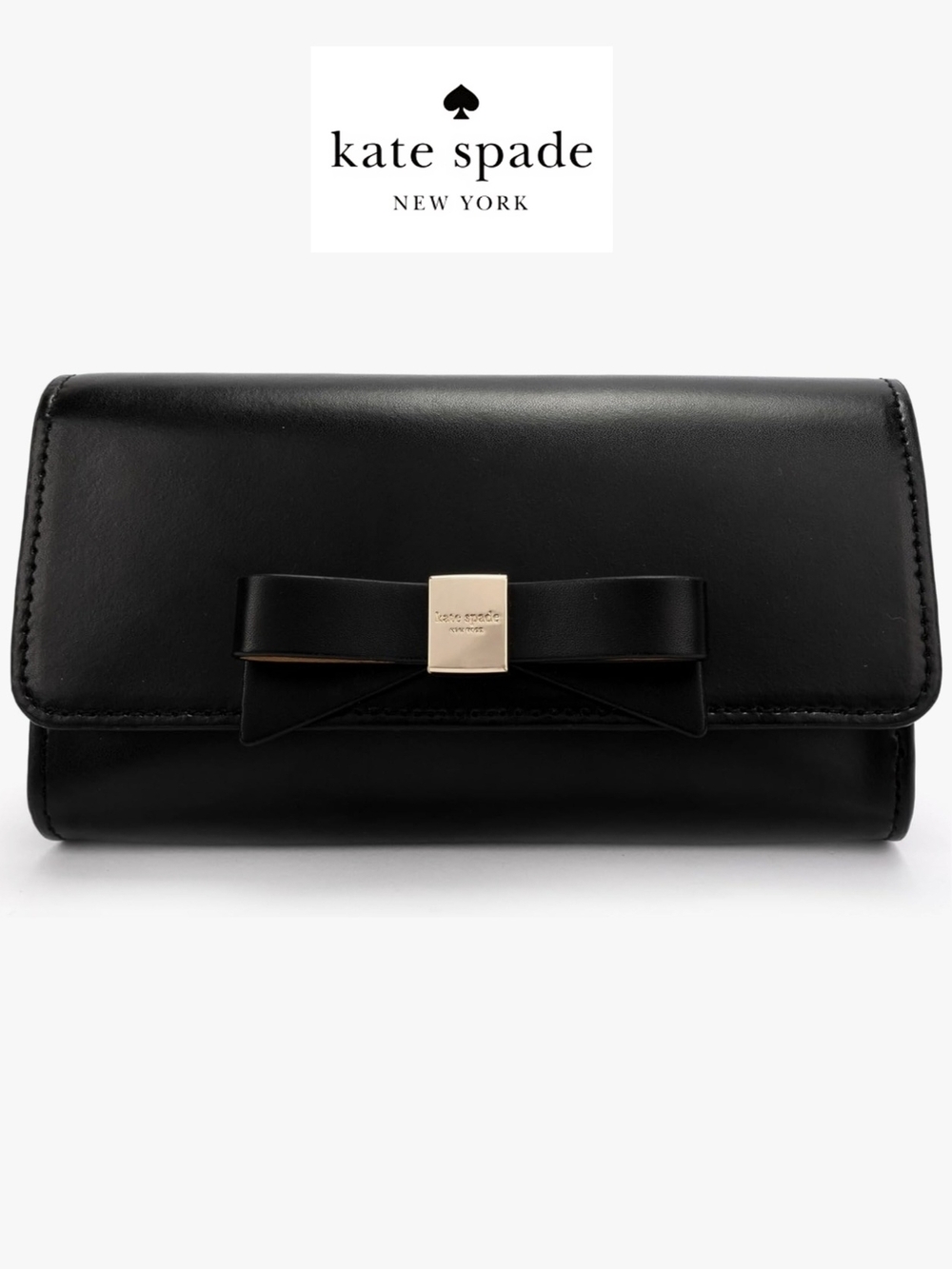 NWT kate spade Black Bow Clutch Belt Bag in Size Small/ Medium